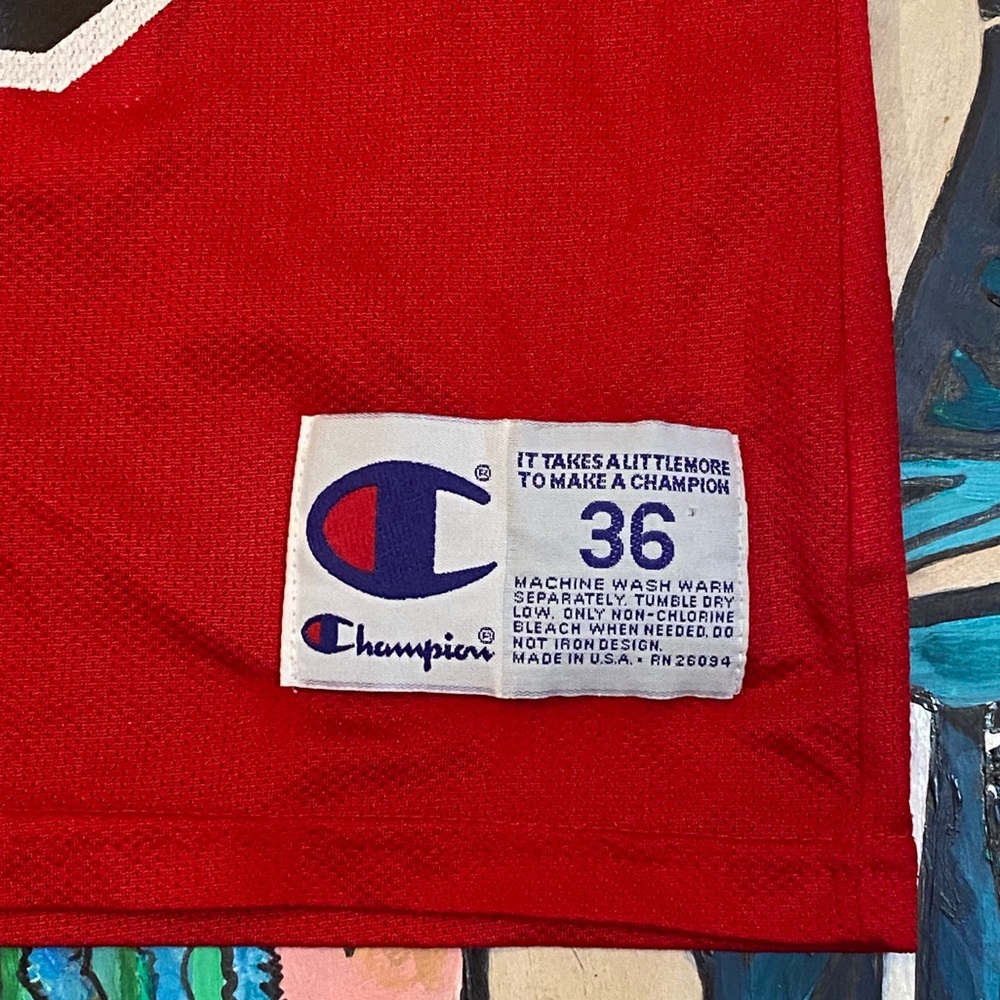 Vintage Champion Chicago Bulls Michael Jordan Basketball Jersey - Picture 4 of 10